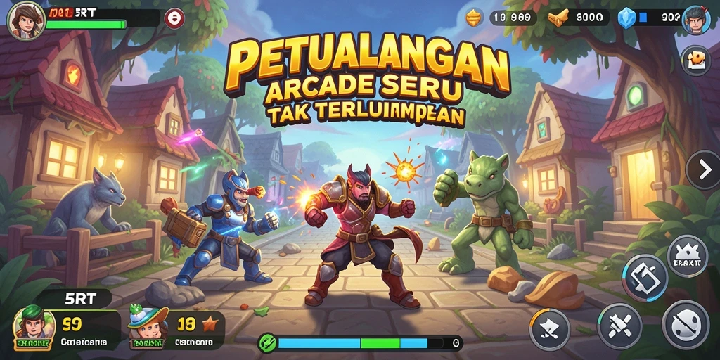 Screenshot gameplay 5RT menampilkan aksi seru dalam dunia arcade.