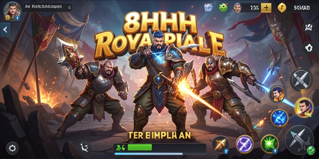 Gameplay seru dari 8HHH dalam pertempuran royale.