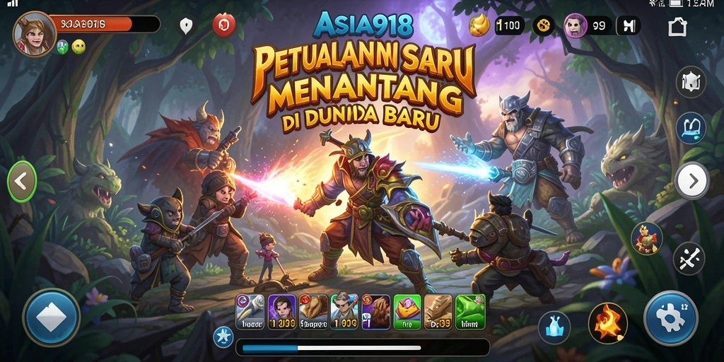 Tangkapan layar gameplay <strong>ASIA918</strong> menunjukkan aksi petualangan yang mendebarkan.