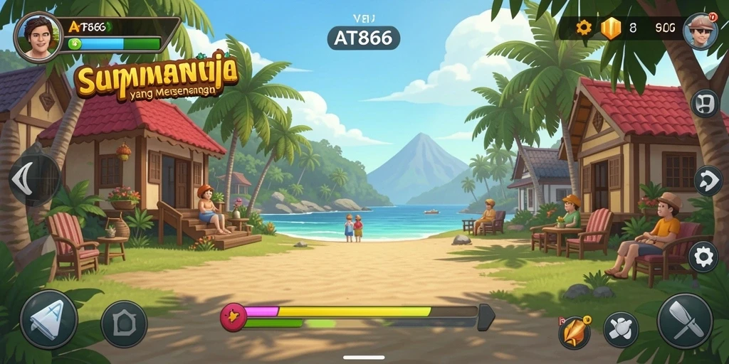 Tangkapan layar menampilkan gameplay seru AT866 dengan aksi yang menyenangkan.