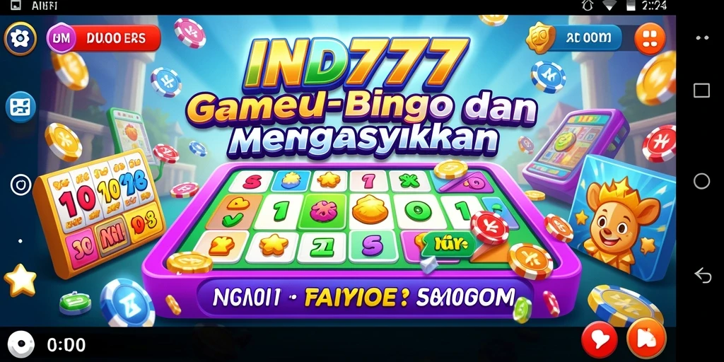 Tampilan gameplay menarik dari game Bingo IND777 yang seru.