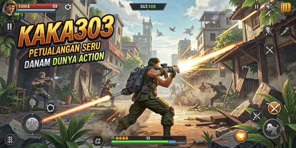 Tampilan gameplay KAKA303 yang mendebarkan dan penuh aksi.