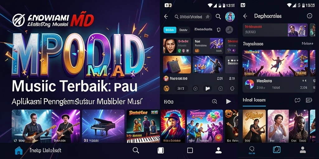 Tampilan gameplay seru MPOID dengan interaksi musik.