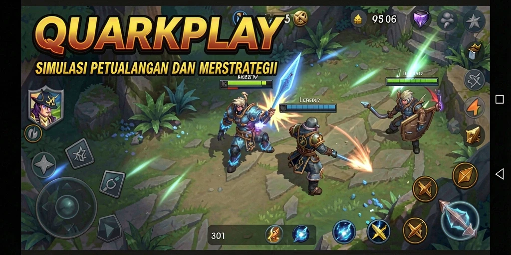 Tangkapan layar gameplay QUARKPLAY menampilkan karakter dan lingkungan yang menarik.