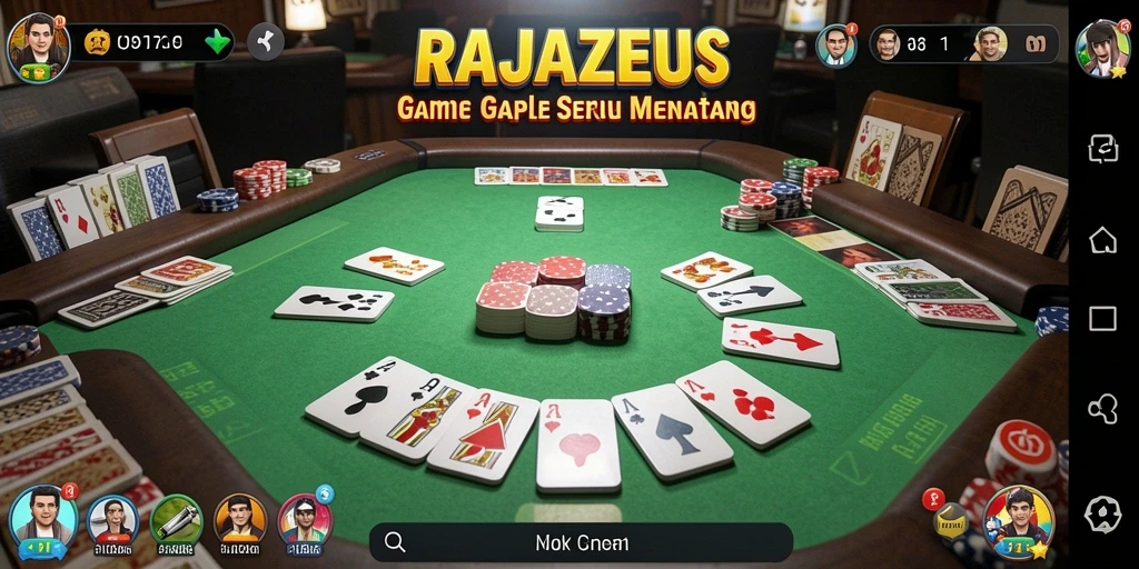 Tangkapan layar menunjukkan pengalaman seru bermain Gaple.