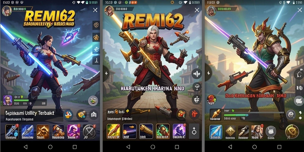 Screenshot utama REMI62 menampilkan antarmuka aplikasi Utility yang user-friendly.