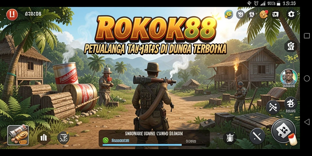 Gameplay menarik dalam ROKOK88 yang menampilkan suasana dunia terbuka.