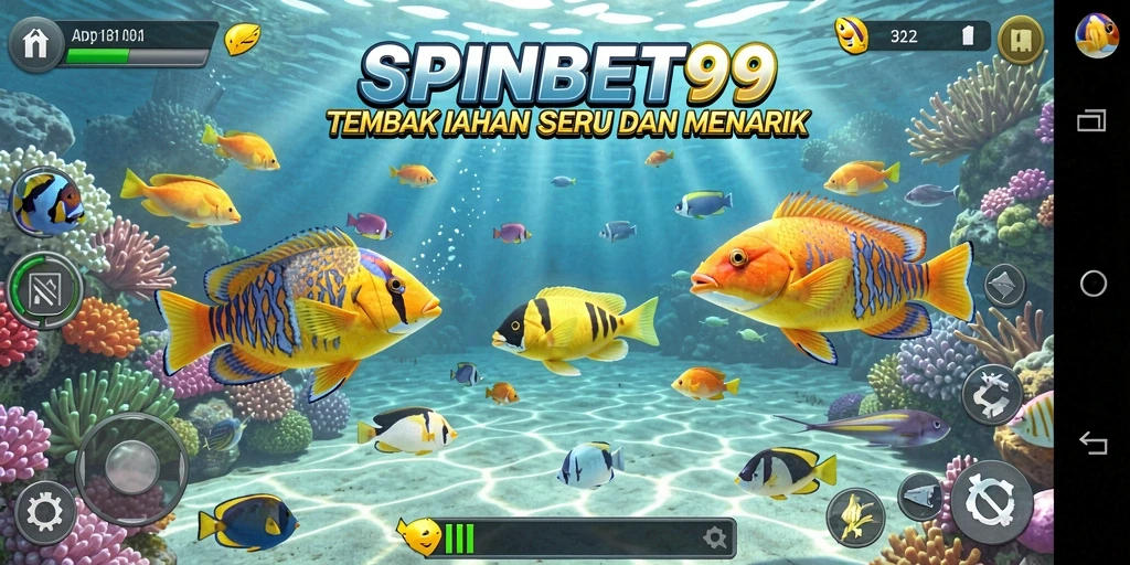 Tangkapan ikan yang mengasyikkan dalam gameplay Tembak Ikan.