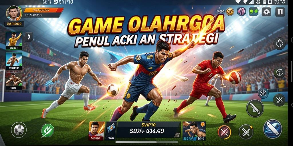 Tangkapan layar menunjukkan aksi seru dalam permainan olahraga SVIP10.