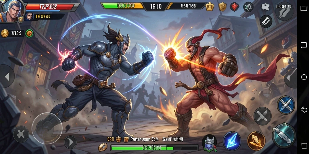 Gameplay menegangkan TKP188 dengan karakter yang beragam dan arena pertarungan.